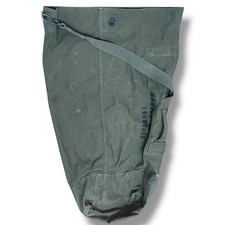 US Military Army Olive Drab Cotton Canvas Large Duffle Bag 40 Long Vintage