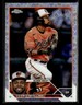2023 Topps Chrome Logofractor Edition #68 Cedric Mullins Card Baltimore Orioles