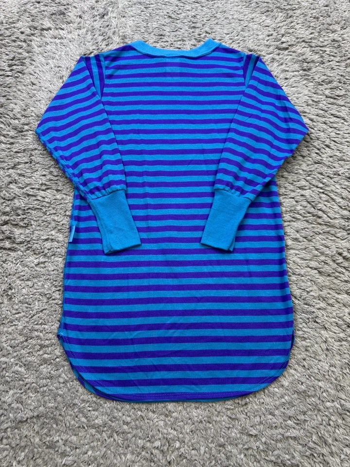 Suéter De Colección Carters Niña Pequeño 4-5 Azul Rayas 3/4 Manga Dolman Cuello Redondo EE. UU. Foto 2 de 4