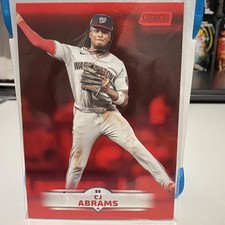 2025 Topps Stadium Club #188 CJ Abrams Red Foil Washington Nationals