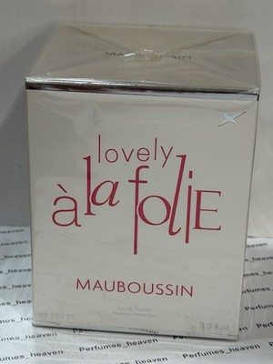 Lovely A La Folie by Mauboussin For Women   3.4 oz 100 ML EDP Spray Sealed Box