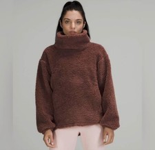Lululemon Restore Sherpa Pullover Cowlneck Sweater Size 2