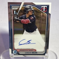 2024 Bowman Chrome Carlos Silva Prospect Autographs #CPA-CSI Minnesota Twins