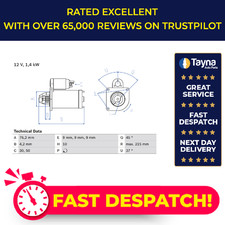 Motorino avviamento adatto per ALFA ROMEO 4C 960 1.8 13 a 20 960A1.000 Bosch 51787218