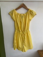 Atmosphere Yellow Off The Shoulder Playsuit Size 8