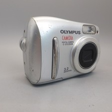 Olympus Digital Camera Camedia C-370 Zoom 3.2MP Silver Tested