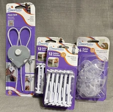 Dreambaby Child safety 1 Flexy-lock -1 outlet plugs 2 Safety Catch ~Lot of 4 