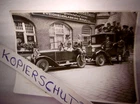 Old Original Photo "National Bank Sorau, NL with 2 Vehicles", around 1920