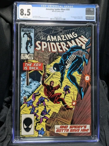 Amazing Spider-Man #265 (Marvel 1985) 1st Silver Sable CGC 8.5 WP W Grader Notes