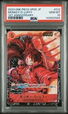 2023 ONE PIECE JAPANESE OP05-AWAKENING OF THE NEW ERA MONKEY D. LUFFY PSA 10
