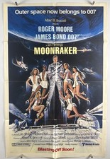 Póster de la película MOONRAKER ADVANCE (muy bueno) una hoja 1979 James Bond 27213