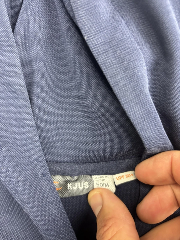 Camisa de capa media con capucha KJUS Kallen para hombre azul medio UPF 30+ pulóver modal Foto 2 de 4