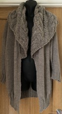 Baby Alpaca Wool Spirit Of The Andes Cardigan Collared Grey Knit Cardigan S/m
