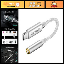 USB C to 3.5mm Audio Adapter, Aux Dongle for iPhone 17 Pro Max, Samsung Galaxy S