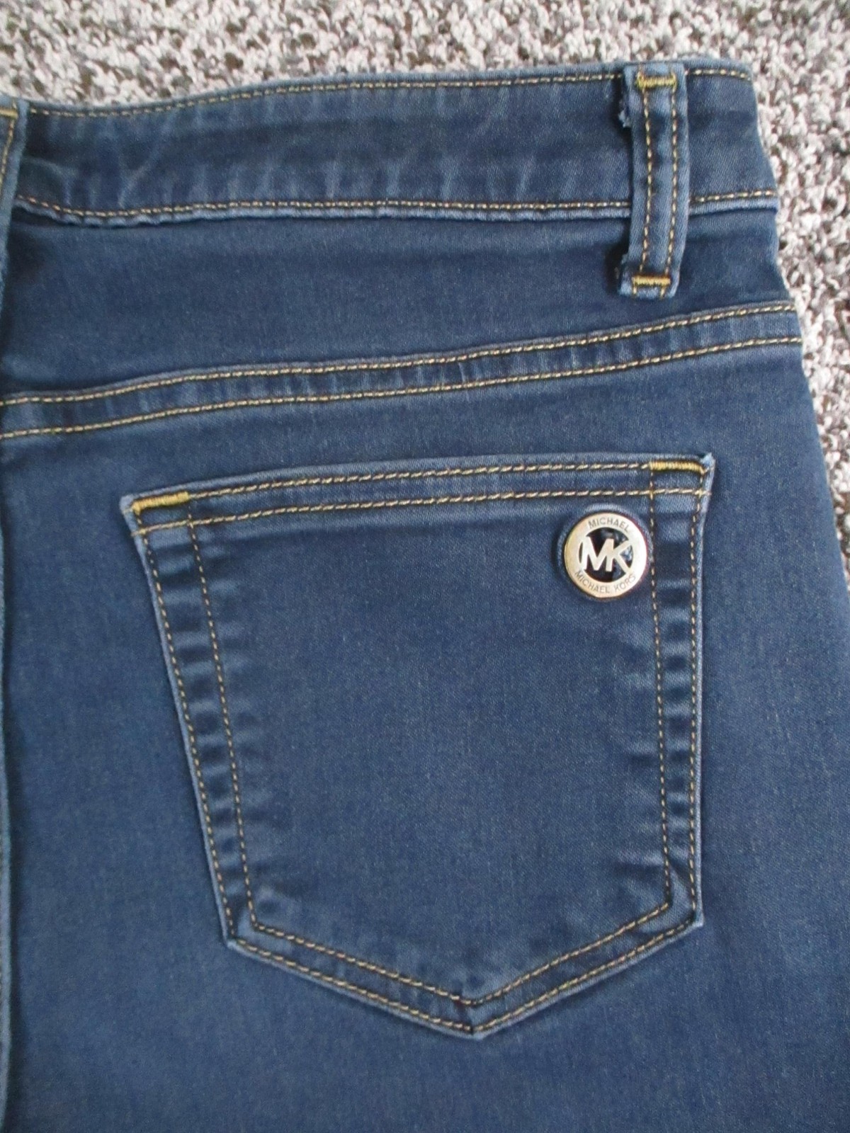 Michael Kors Izzy Skinny Jeans Womens 8 Blue Med Wash Mid Rise Stretch 29x29 thumbnail 4