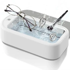 Ultrasonic Jewelry Cleaner Portable Machine for Rings, Glasses, Watches, Tools