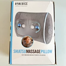 HOMEDICS Shiatsu Massage Pillow Deep Kneading Relax & Soothe Muscles