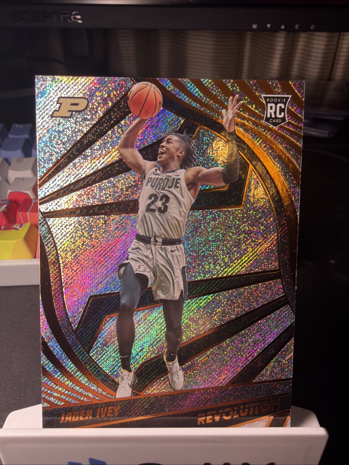 Jaden Ivey #7 Basketball Cards 2022 Panini Chronicles Draft Picks Revolution trading card — raw and PSA graded price guide