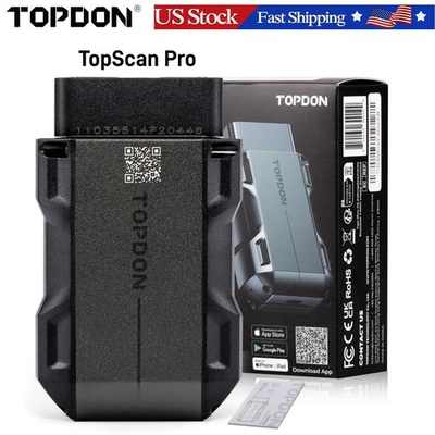 #ad TOPDON TopScan PRO Mid level Diagnostic Tool For Tire Pressure Reset Read Code $99.00