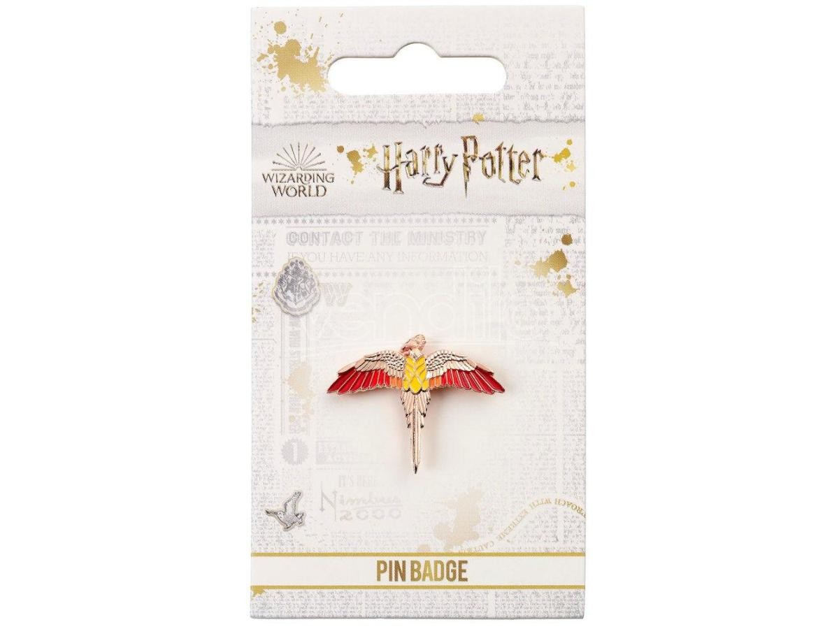 Harry Potter Fawkes Spilla Badge The Carat Shop