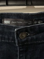 Levi's Demi Curve Modern Rise Skinny Dark Blue Denim Womens 5-Pocket 10/30