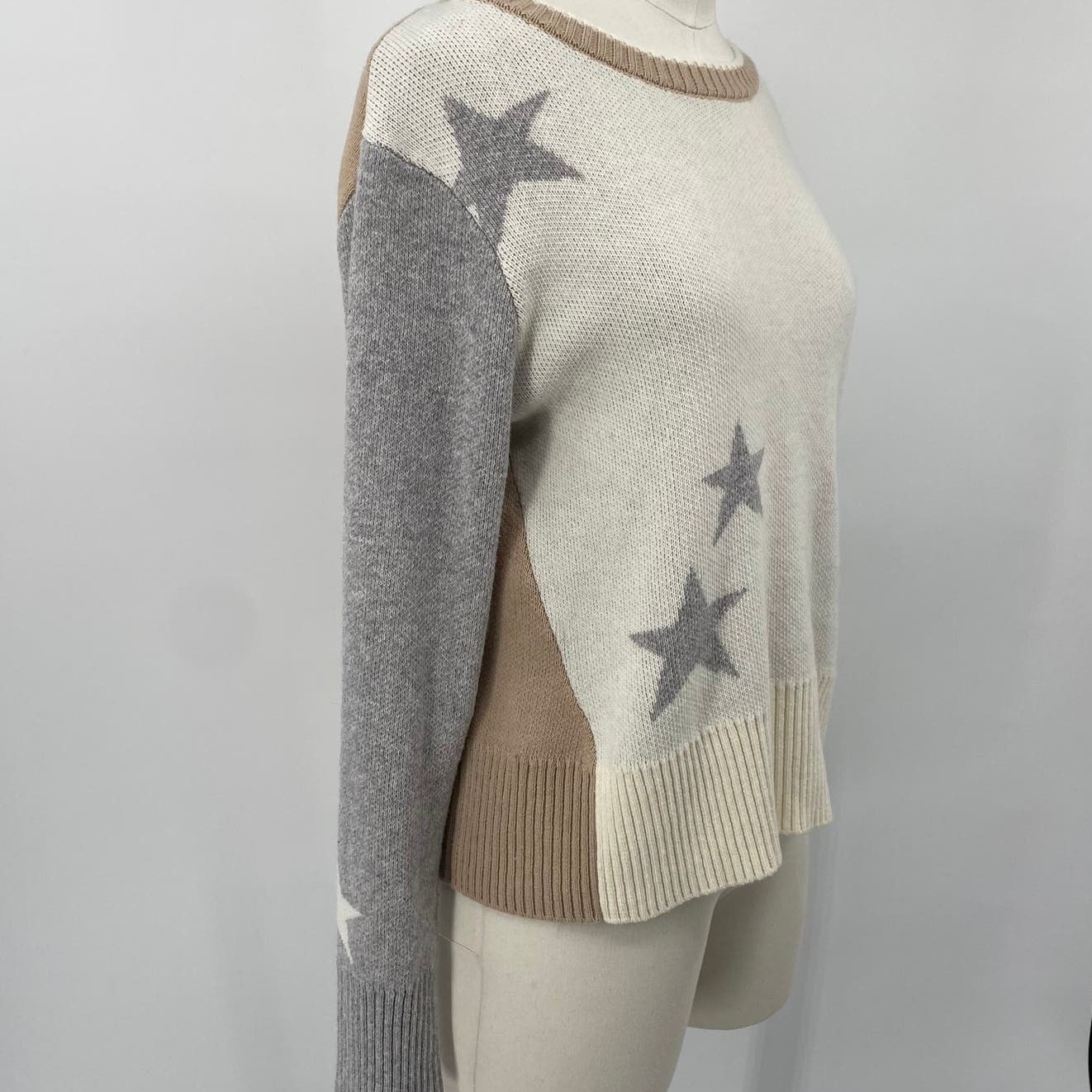 Splendid Mally Star Pattern Sweater Crewneck Cott… - image 5