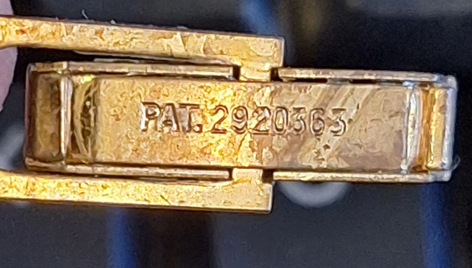 Boutons de Manchette Vintage SWANK Pat 2920363 - Ailes Sculptées USA Années 60 - Photo 2/2