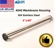 4x40"Reverse Osmosis Commercial Stainless Steel Pressure Vessel Membrane Housing