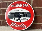 Marlin Rifles Guns Cartridges Ammo  Vintage Style Steel Sign
