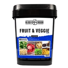 Ready Hour Fruit Veggie Mix Freeze-Dried Food 56 Servings Emergency Supply