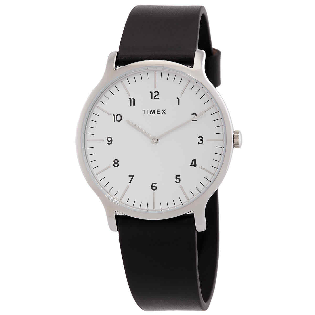 Мужские кварцевые часы Timex Essential Norway с белым циферблатом TW2T66300