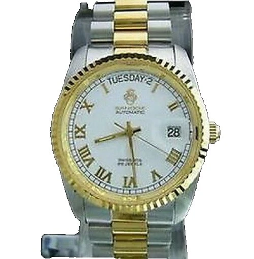 Caja de acero inoxidable Relojes de pulsera analógico Sandoz