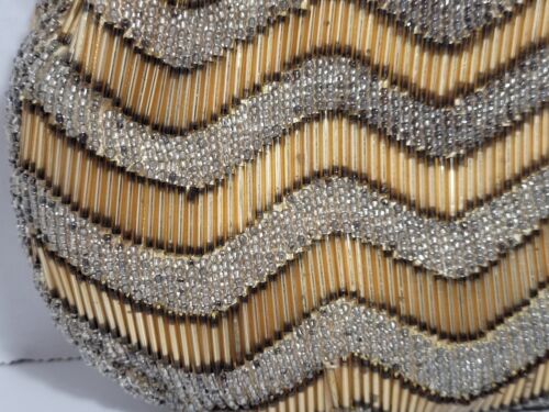 Vintage Walborg Hand Perlen Handtasche Abendtasche Clutch Cocktail - Bild 8 von 14