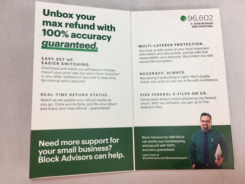 H&R Block 2023 Basic, Deluxe, or Premium Software Download - Picture 3 of 13