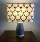 Handmade rounded rectangular fabric lampshade 