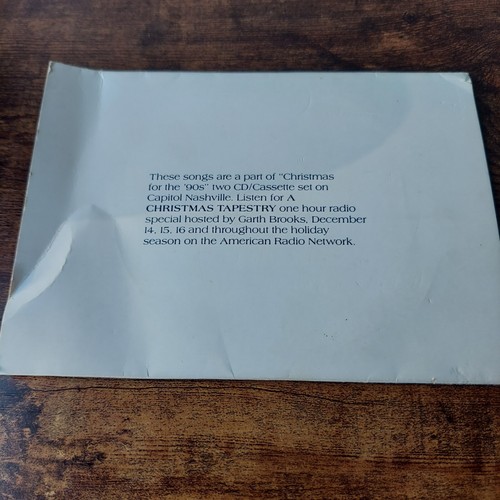 Garth Brooks Silent Night God Rest Ye Merry Gentlemen 1990 Promo CD Card Rare - Picture 6 of 6
