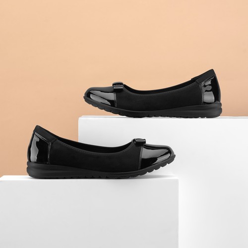 ZURIN Women Bow Dressy Ballet Flats Comfort Slip On Dress Work Casual Flat Shoes - 第 41/71 張圖片