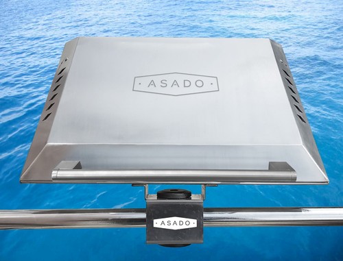 ASADO BOOT BBQ Grill Edelstahl Schiene Licht tragbar Grill. passend für 22 & 25 mm - Bild 4 von 9
