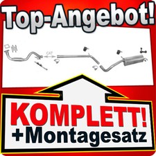 Auspuff für VW POLO (9N) 1.4 TDi 2005-2009 +Rohr Auspuffanlage