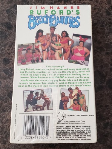 BRAND NEW Buford's Beach Bunnies (VHS, 1992) Jim Hanks RARE Sealed OOP - Picture 6 of 6