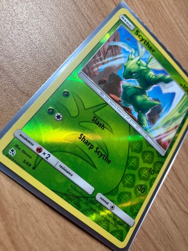 Scyther 5/68 - Hidden Fates - Reverse Holo - Pokemon TCG 2019 - Picture 2 of 3