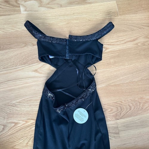 NEU Staud Emmaline schulterfreies Cut-Out Kleid in schwarz, Gr. XS NEU - Bild 9 von 9