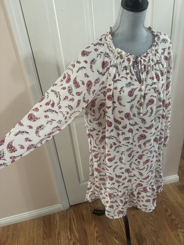 Vestido Swing Versátil Old Navy Para Mujer Talla XLarge Blanco Paisley Floral Ramos - Imagen 2 de 4