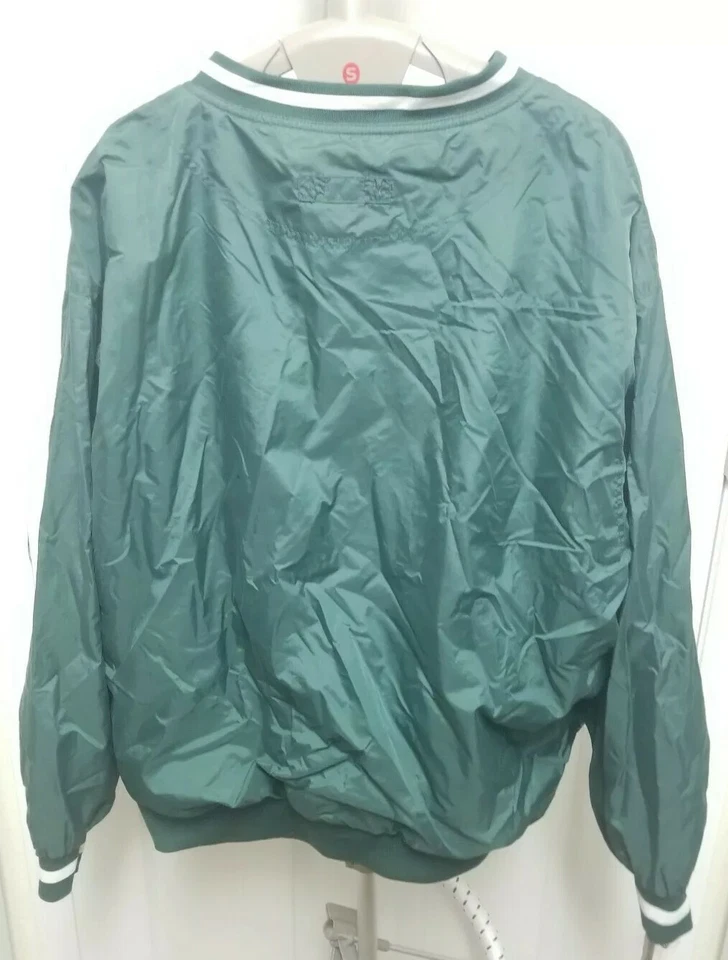 Chaqueta cortavientos pulóver John Deere L para mujer (verde) Sport-Tek algodón nailon Foto 3 de 4