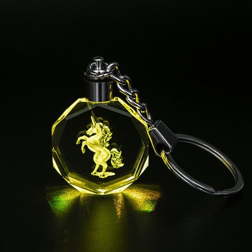 KRISTALL LED SCHLÜSSELRING TINKERBELL HARRY POTTER EINHORN Fee Meerjungfrau UND SUPERHELD - Bild 59 von 80