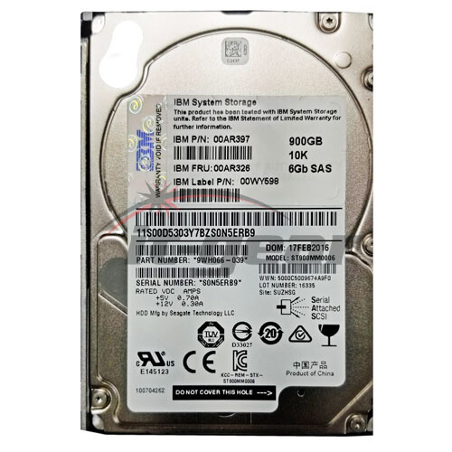 Lot (6) IBM 2076 V7000 G2 AHF2 00AR326 00AR397 00AR479 900GB 10K