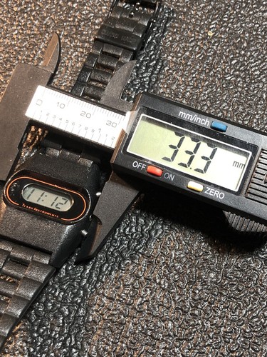 Vintage 1970's Texas Instruments Series 550 Digital LCD Wrist Watch Mens New Bat - Picture 7 of 23