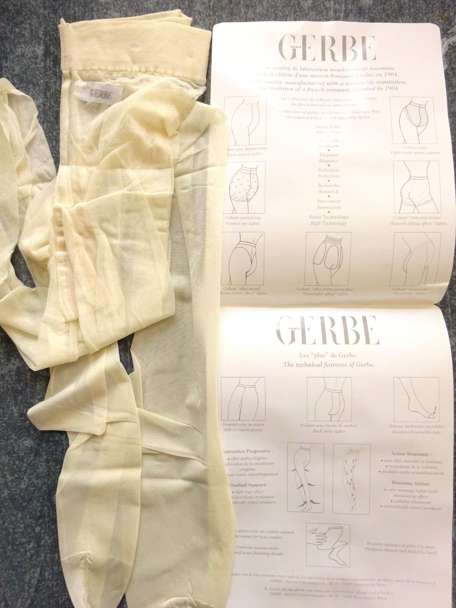 Collant Voile GERBE Essentiel 15 Deniers Couleur Coquille - Taille 1 (XS/S)