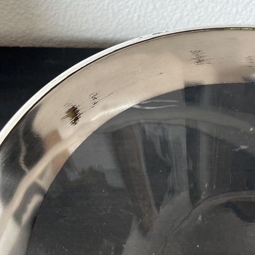 Dorothy Thorpe Silver Band Salad Bowl 10" Diameter Sterling Silver MCM - Picture 3 of 6