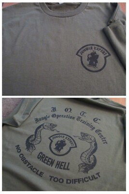JUNGLE OPERATION TRAINING CENTER Green Hell T-Shirt 2X JOTC Jungle Expert